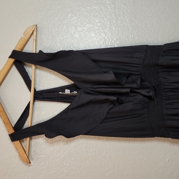 American Eagle Outfitters Slip Dress Racerback with Ruffled V-Neck Line - Picture 3 of 10